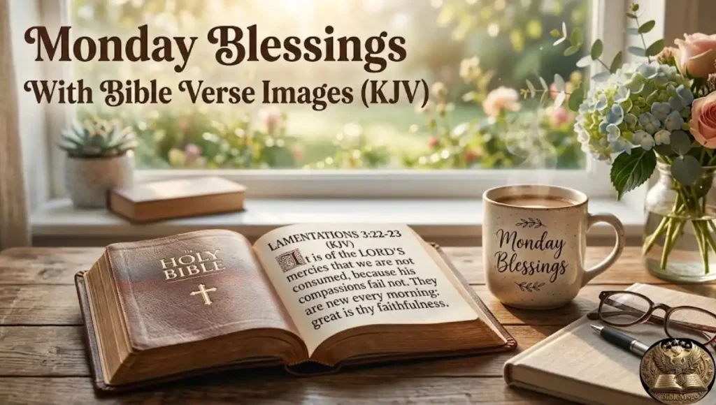 Monday Blessings With Bible Verse Images (KJV)