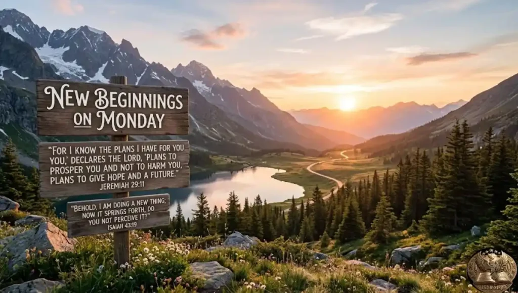Bible Verses About New Beginnings on Monday
