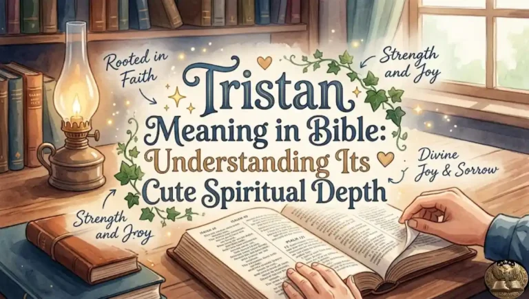 Tristan Meaning in Bible: Understanding Its Cute Spiritual Depth