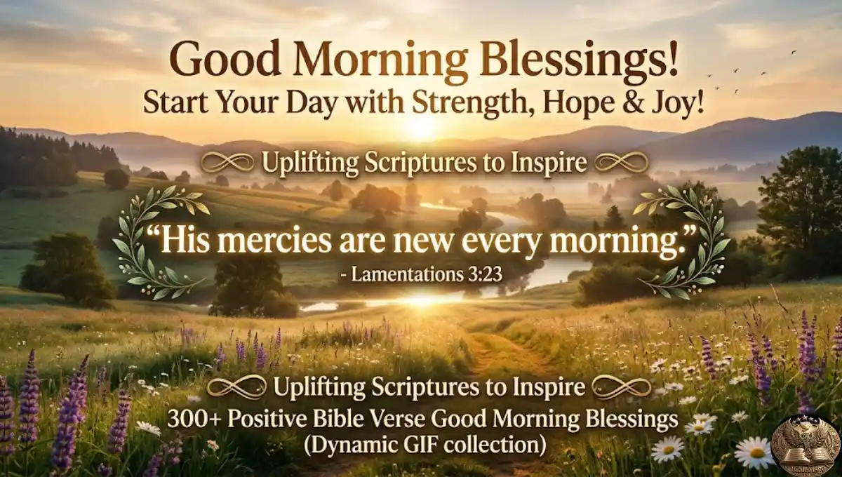 300+ Positive Bible Verse Good Morning Blessings GIF Uplifting Scriptures to Start Your Day