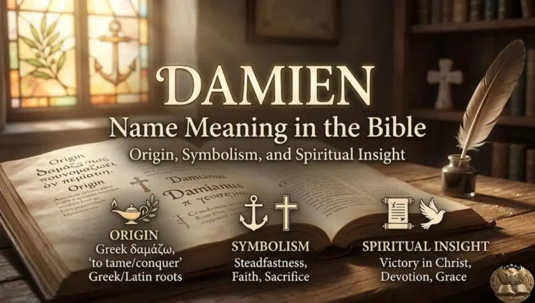 Damien Name Meaning in the Bible: Origin, Symbolism, and Spiritual Insight