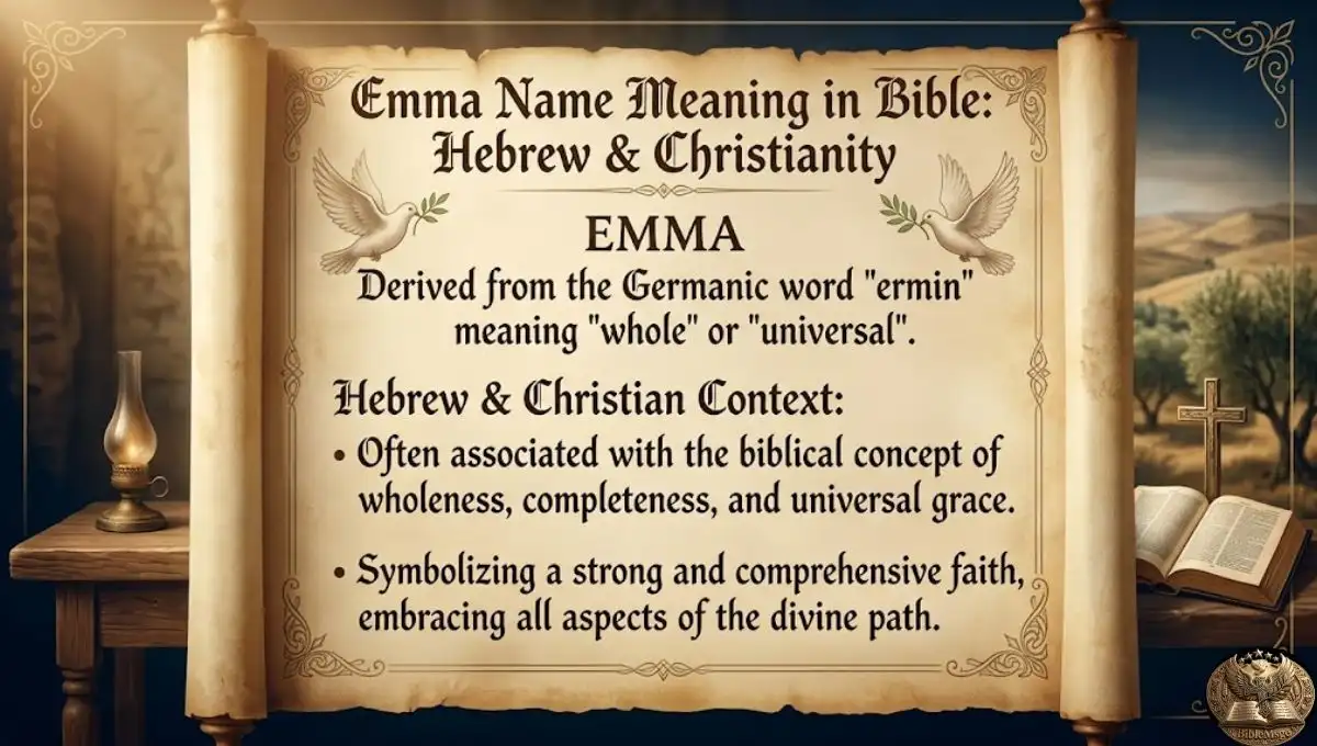 Emma Name Meaning in Bible: Hebrew & Christianity