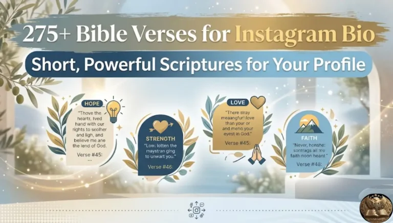 275+ Bible Verses for Instagram Bio: Short, Powerful Scriptures for Your Profile