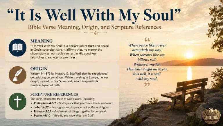 "It Is Well With My Soul" Bible Verse Meaning, Origin, and Scripture References
