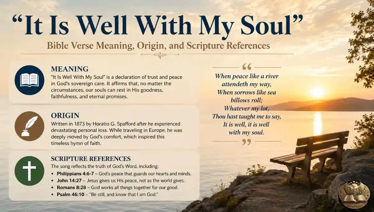 "It Is Well With My Soul" Bible Verse Meaning, Origin, and Scripture References