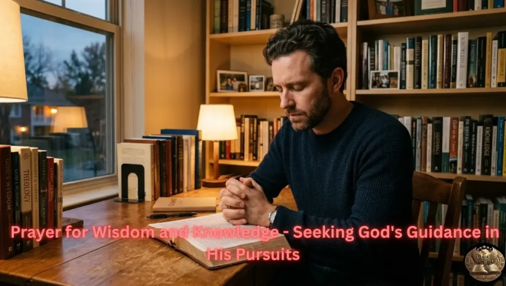Prayer for Wisdom and Knowledge Seeking God's Guidance in His Pursuits