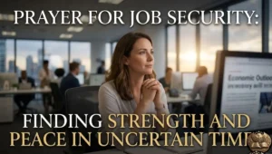 Prayer for Job Security: Finding Strength and Peace in Uncertain Times