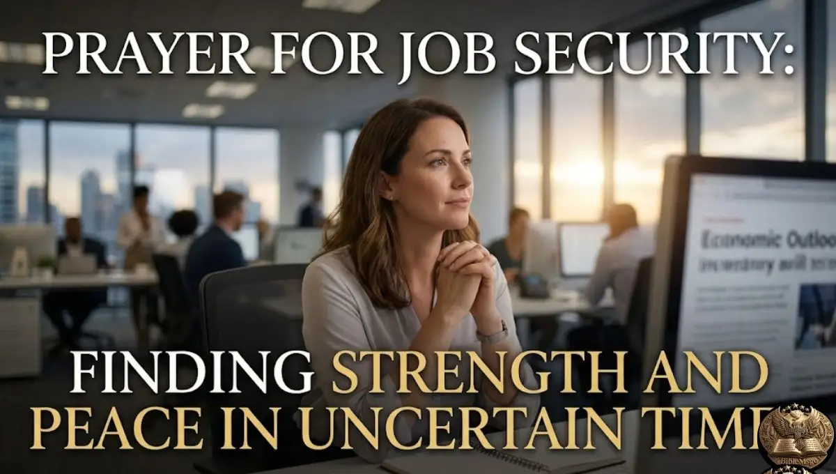 Prayer for Job Security: Finding Strength and Peace in Uncertain Times