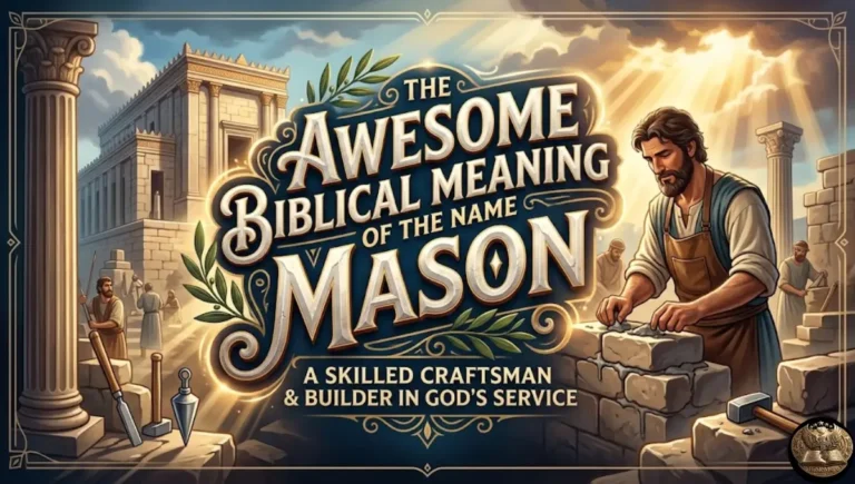  The Awesome Biblical Meaning of the Name MASON