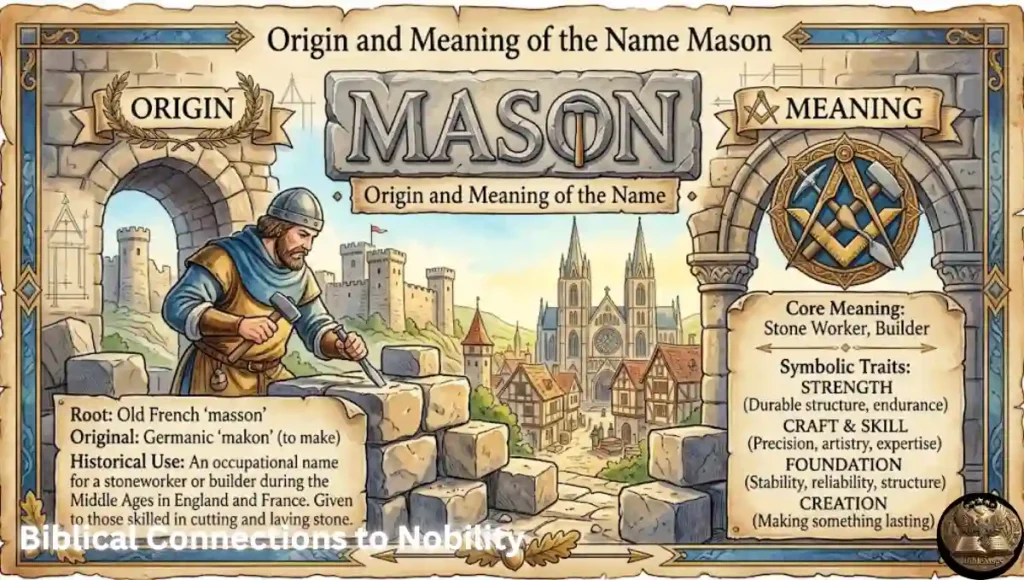 Origin and Meaning of the Name Mason