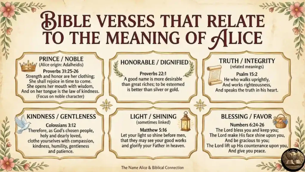 Bible Verses That Relate to the Meaning of Alice