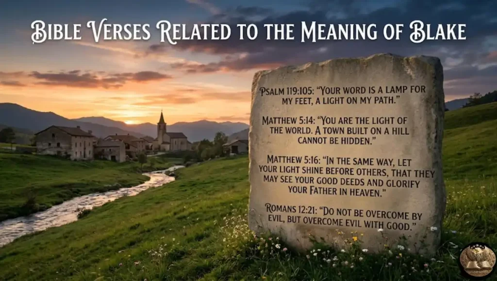 Bible Verses Related to the Meaning of Blake