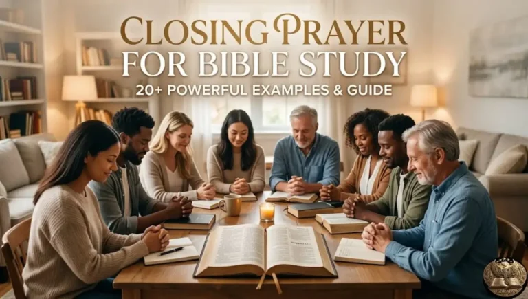 Closing Prayer for Bible Study: 25+ Powerful Examples & Guide