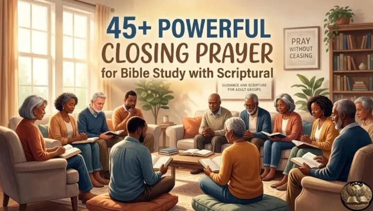 45+ Powerful Closing Prayer for Bible Study with Scriptural