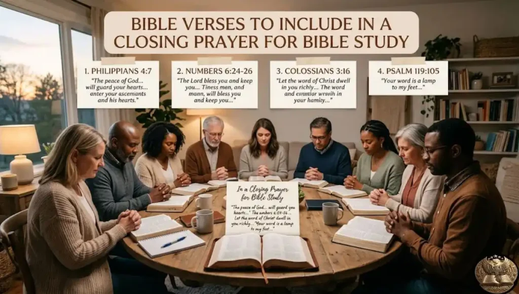 Bible Verses to Include in a Closing Prayer for Bible Study