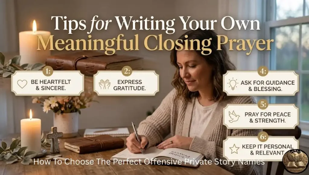 Tips for Writing Your Own Meaningful Closing Prayer