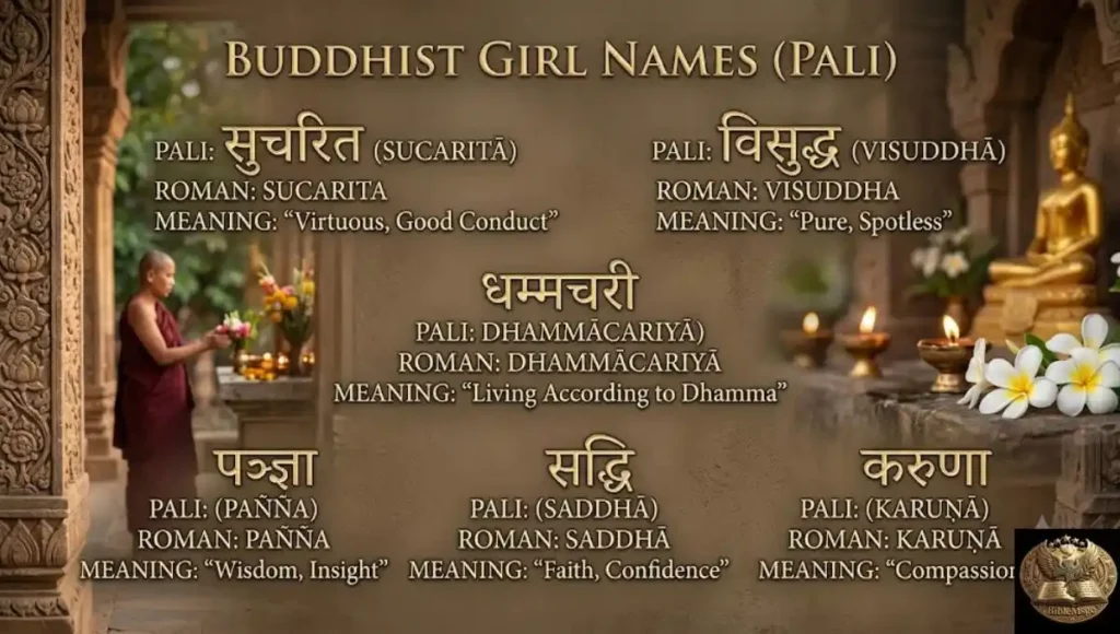 Buddhist Girl Names in Pali