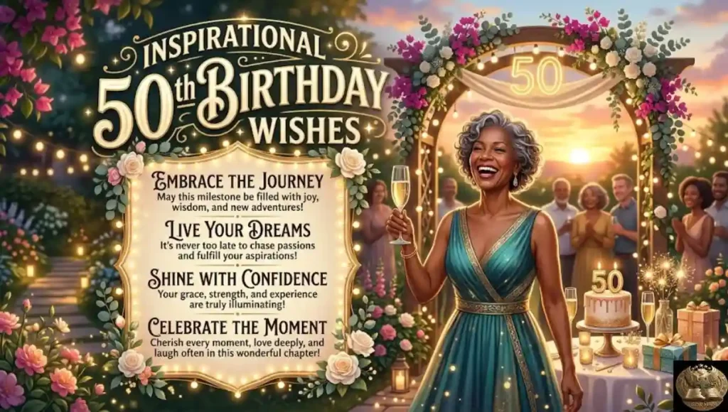 Inspirational 50th Birthday Wishes