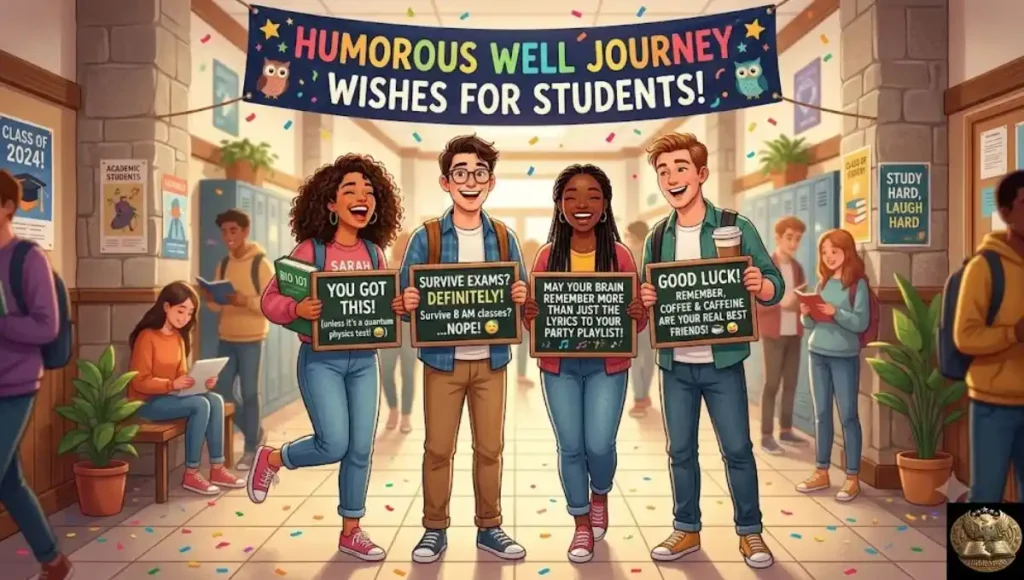 Humorous Well Journey Wishes for Students