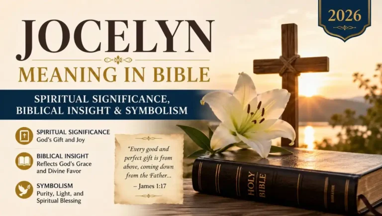Jocelyn Meaning in Bible – Spiritual Significance, Biblical Insight & Symbolism 2026
