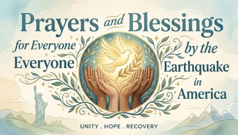 Prayers and Blessings for Everyone Affected by the Earthquake in America