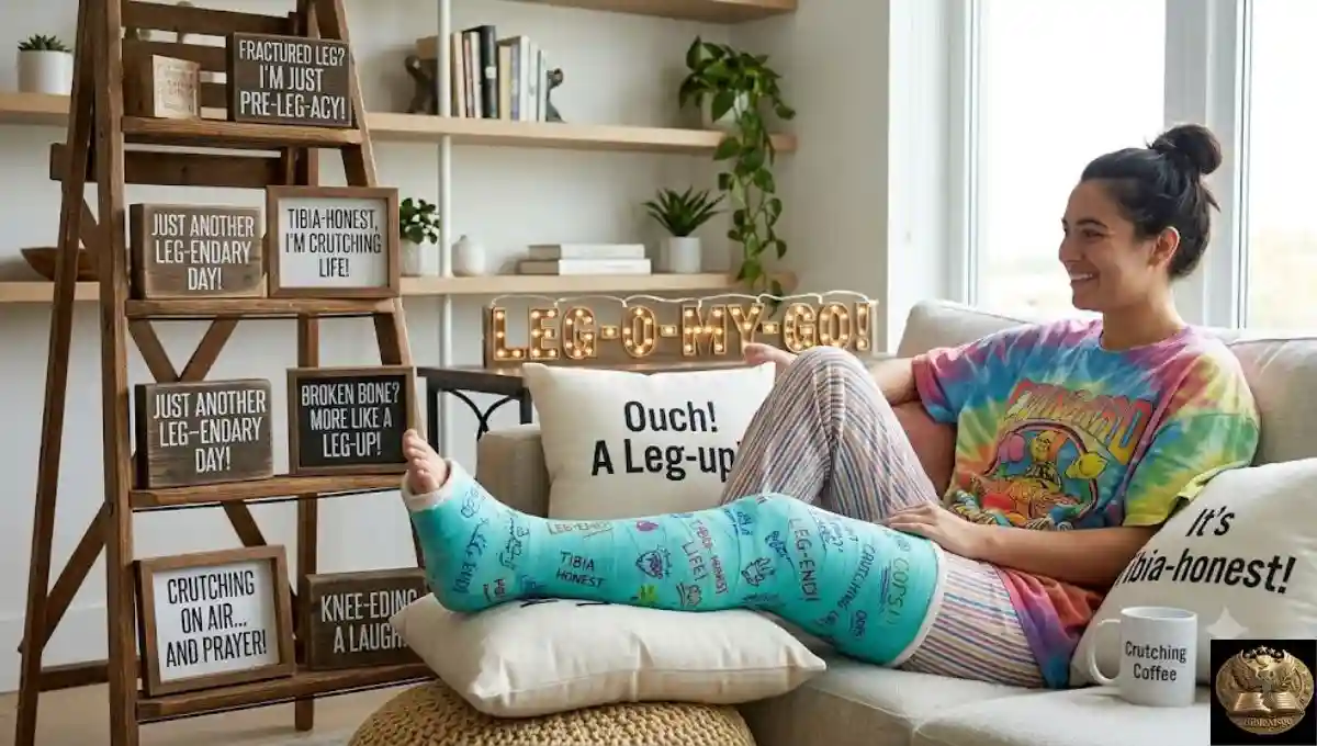 Short Funny Quotes on Fractured Leg