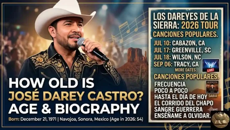 How Old Is José Darey Castro? Age, Biography, Songs and 2026 Tour